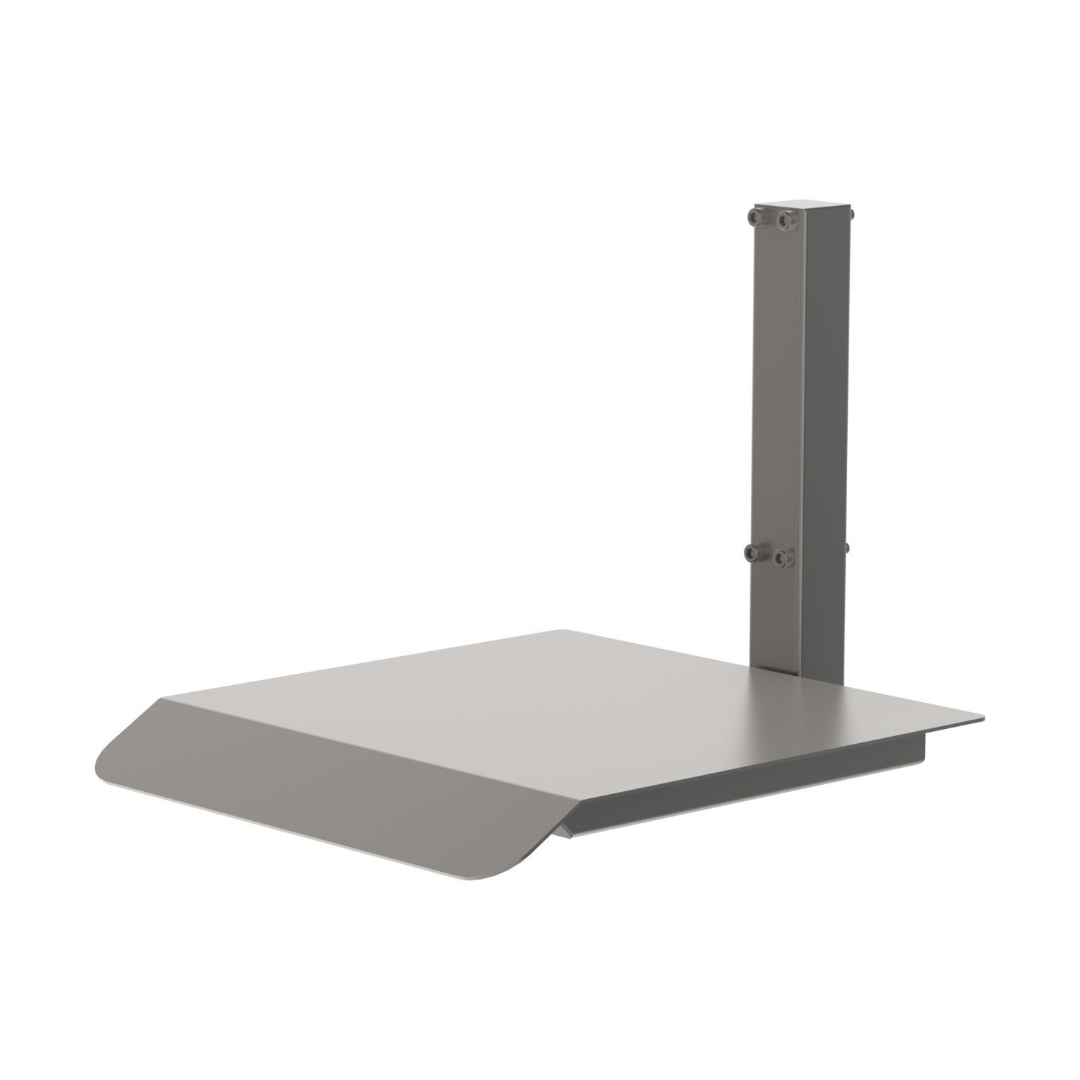 The metal platform (MP) is a simple and versatile piece of lifting and handling equipment that fits all our lifting machines. From the front, picture 1.