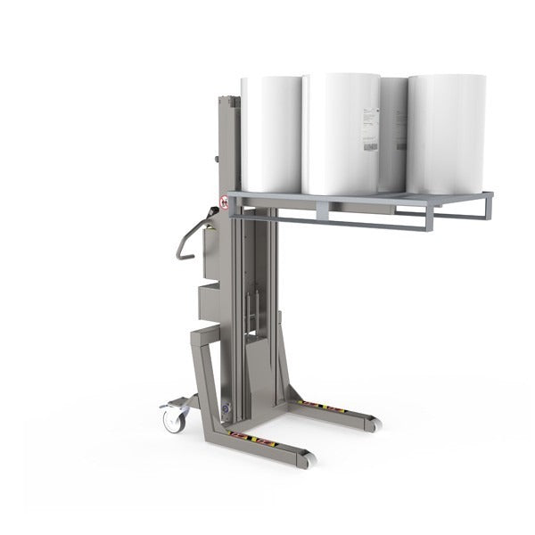 This hygienic electric forklift is designed to withstand the high demands in food production environments.