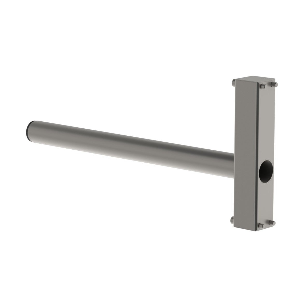 Ideal as paper handling equipment, the mandrel (M), will pick up the roll (or reel) through its core. From the back, picture 2.
