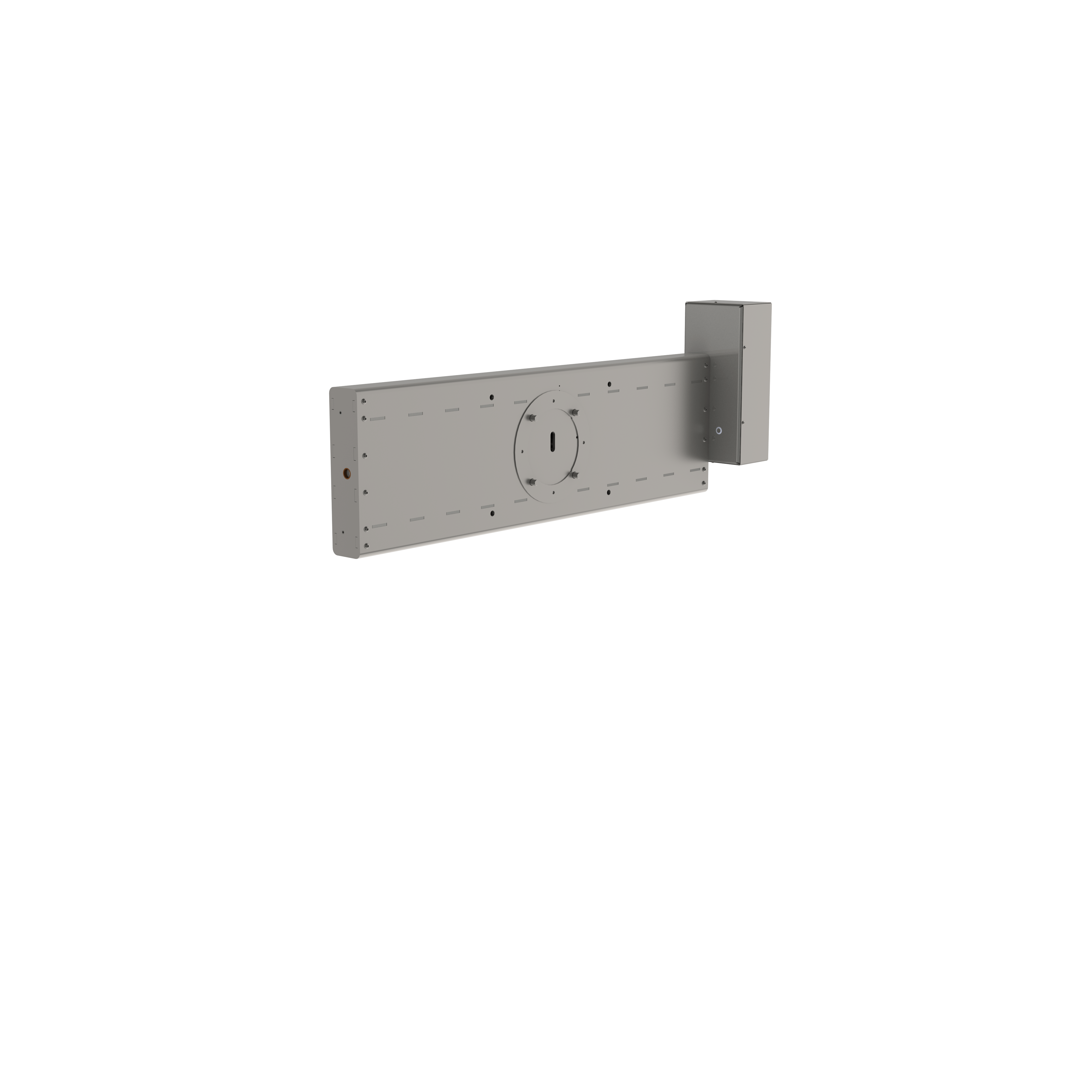 When combined with a tipping or rotation unit, the electric linear clamp (ELC) can rotate or tip loads such e.g. as heavy paper rolls or vessels like drums. From the back, picture 1