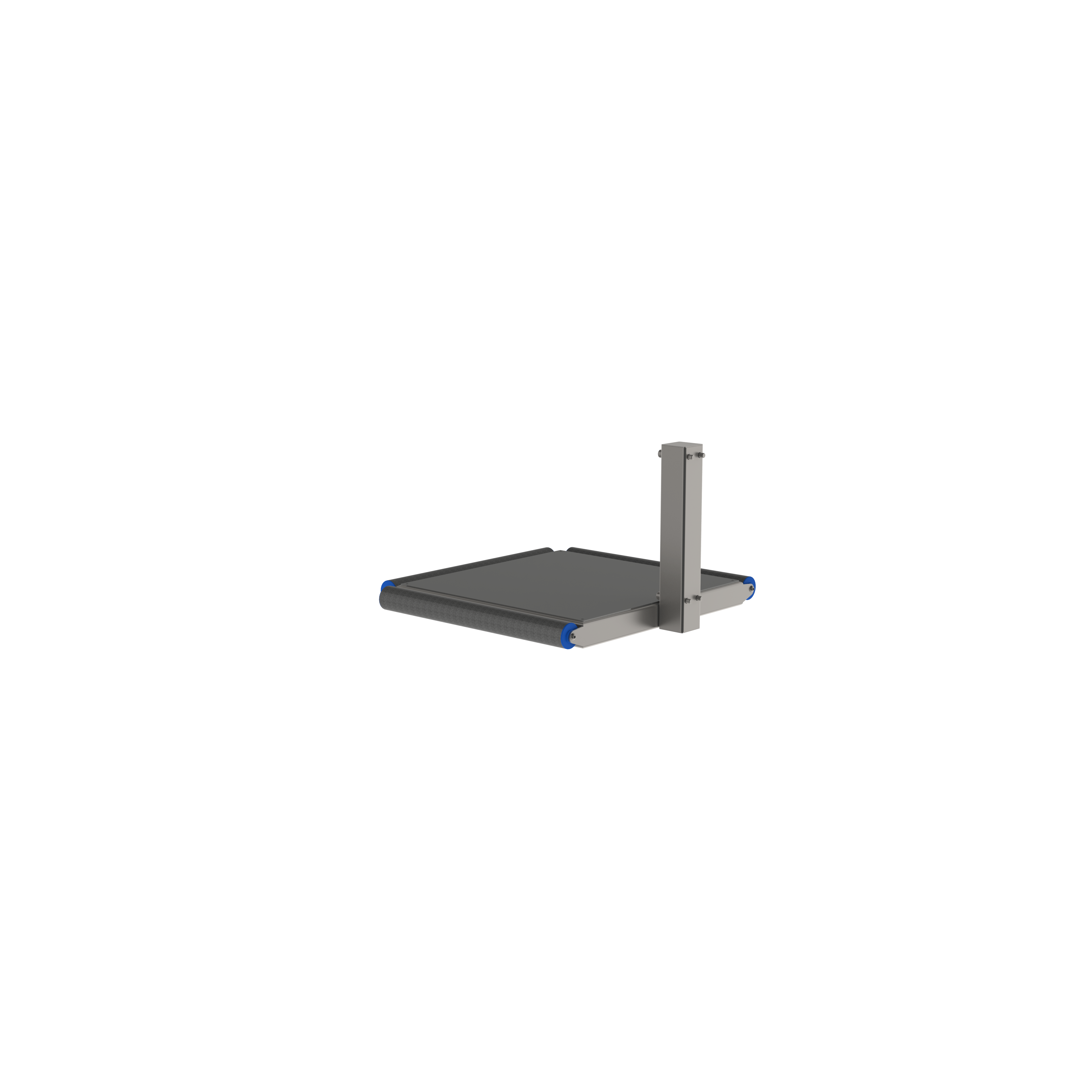 The MPR lifter tool is a metal platform with rollers on three sides enabling easy loading and offloading. From the back, picture 2.