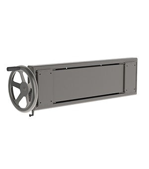 The manual linear clamp (MLC) is an attachment to our lifting machines that allows various roll and drum lift tools (like gripper hands) to grip the loads.