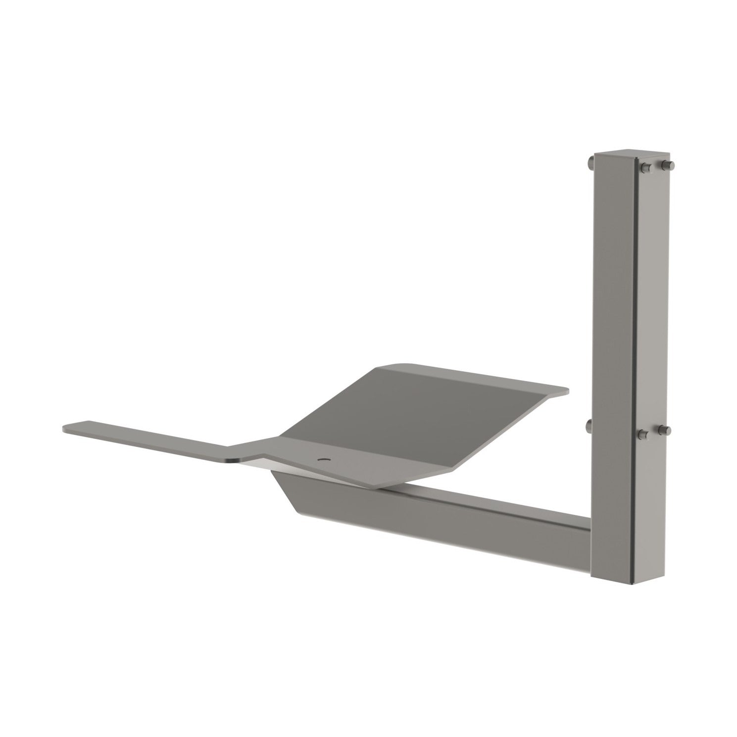 The V-block is typically used for lifting, transporting and placing rolls. The V-block can rotate, which is handy when wanting to place the roll on e.g. a mandrel. From the front, picture 1.