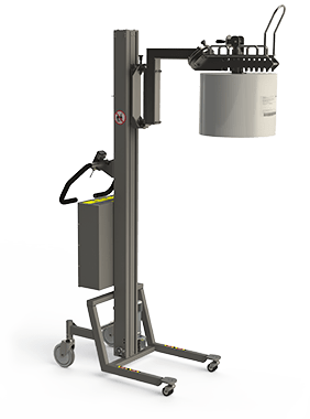 This manual reel manipulator (MRM) is a semi electric roll handling solution with core grip. 2Lift ApS