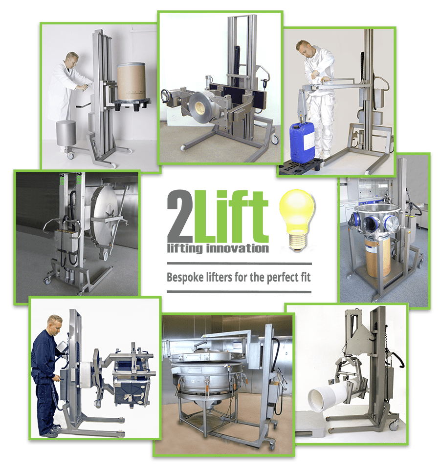 2Bespoke industrial material handling solutions for lifting any type of load in any environment. 2Lift ApS.
