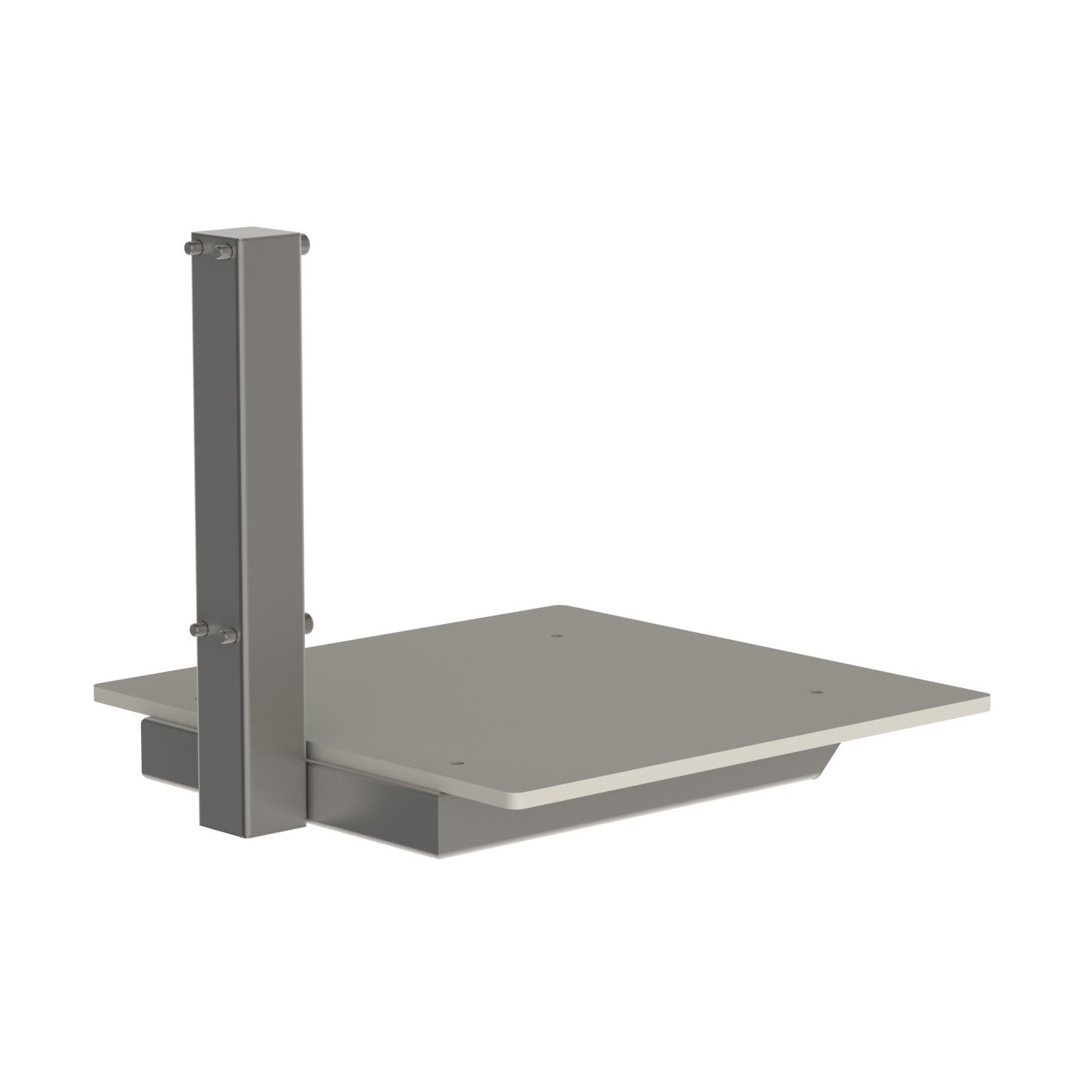 The low friction surface on this lifting device allows for easy handling of loads on and off the plastic platform. From the back, picture 2.