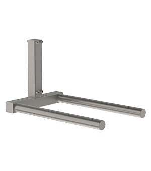 The double mandrel (DM) is an ideal lifter tool for picking up loads such as reels or rolls. The round mandrels ensures that the load surface stays undamaged, which is important in e.g. paper handling.