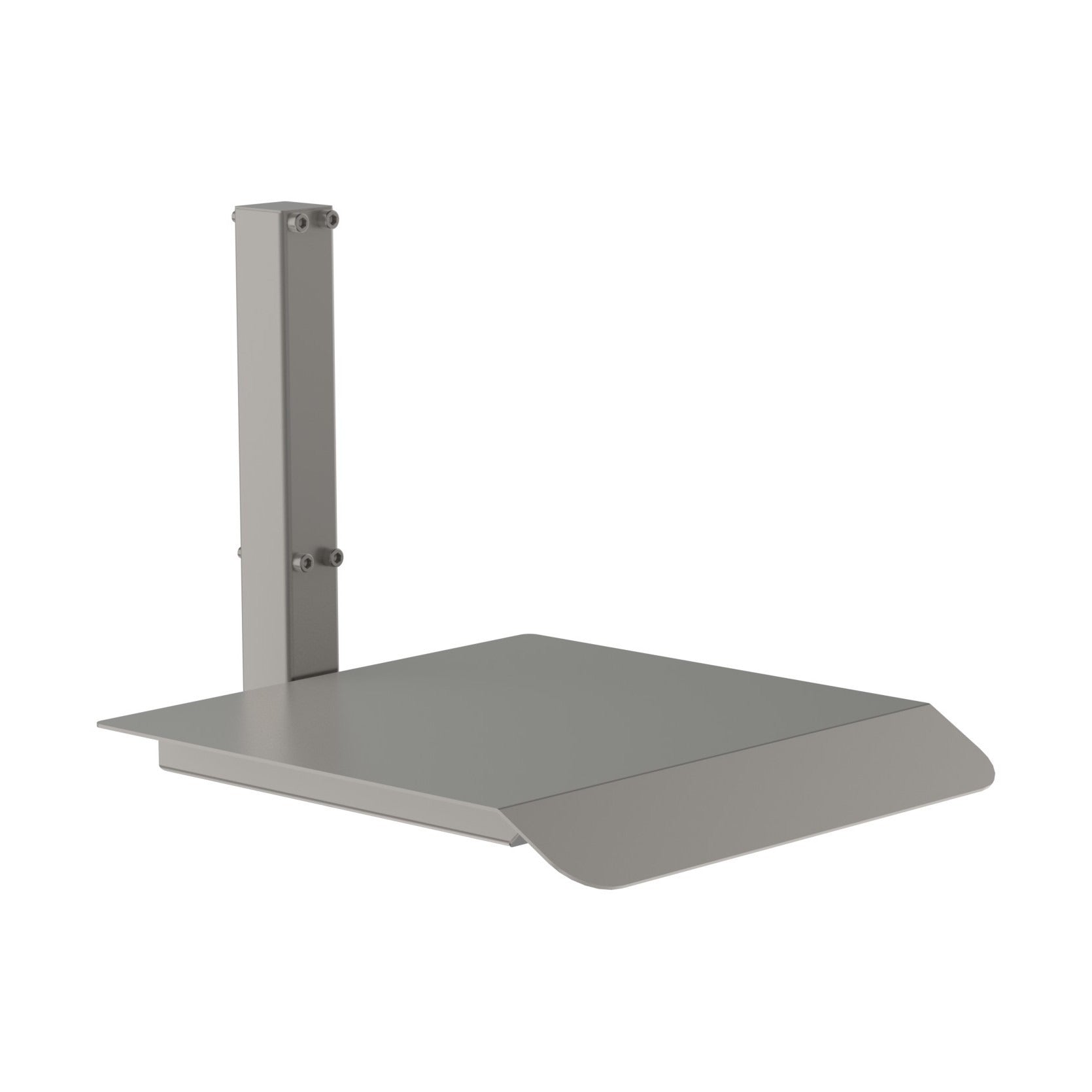 Very easily customisable the metal platform (MP) is able to lift a very broad variety of loads and fits on all our mini lifts. From the front, picture 2.