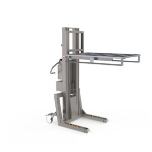 This is our strongest lifter in the electric lifter line designed for the food and beverage industry. This pallet stacker can lift up to 450 kg.