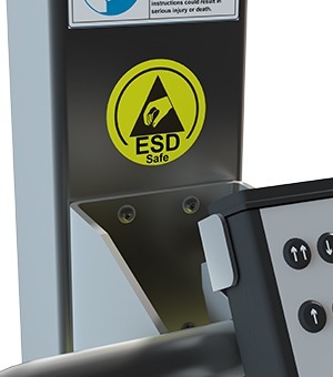Løftevogne som øger ESD sikkerhed i arbejdsmiljøer, hvor elektrostatisk afladning er forbudt.