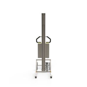This battery powered goods lift is designed for prolonged daily use in demanding industrial environments.