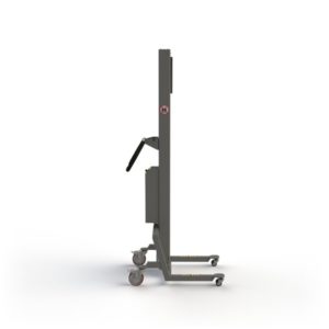 Our mobile vertical lifter without any lifting tool attached to it (seen from the side).