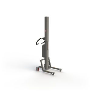 This is our lightweight C-line electric lifter (150) without a tool mounted on it (side view).