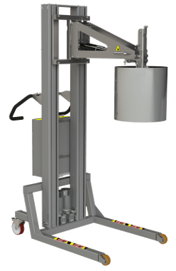 This electric reel manipulator (ERM)is a full electronic reel lifter solution with core grip. 2Lift ApS.