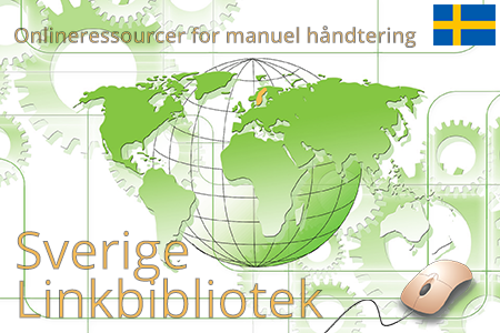 Online ressourcer for manuel håndtering og ergonomiske retningslinjer for løft, skub og træk i Sverige.