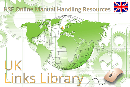 Online resources from HSE UK on manual handling regulations and ergonomic risk assessment tools.