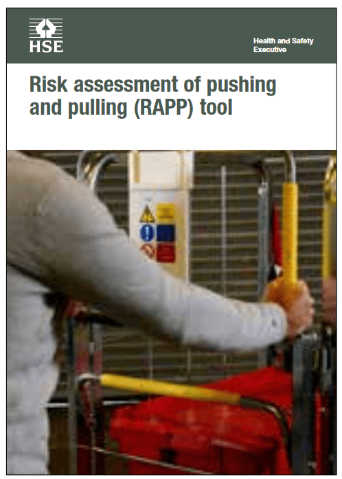 The RAPP Tool for pushing and pulling at work. Risk assessment UK.