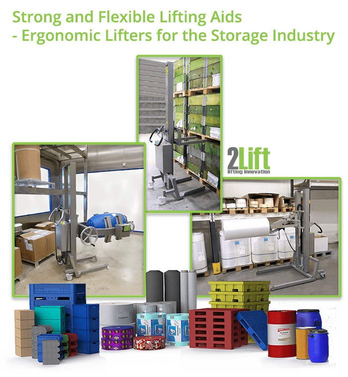 Storage industrial handling machinery for any type of industry.